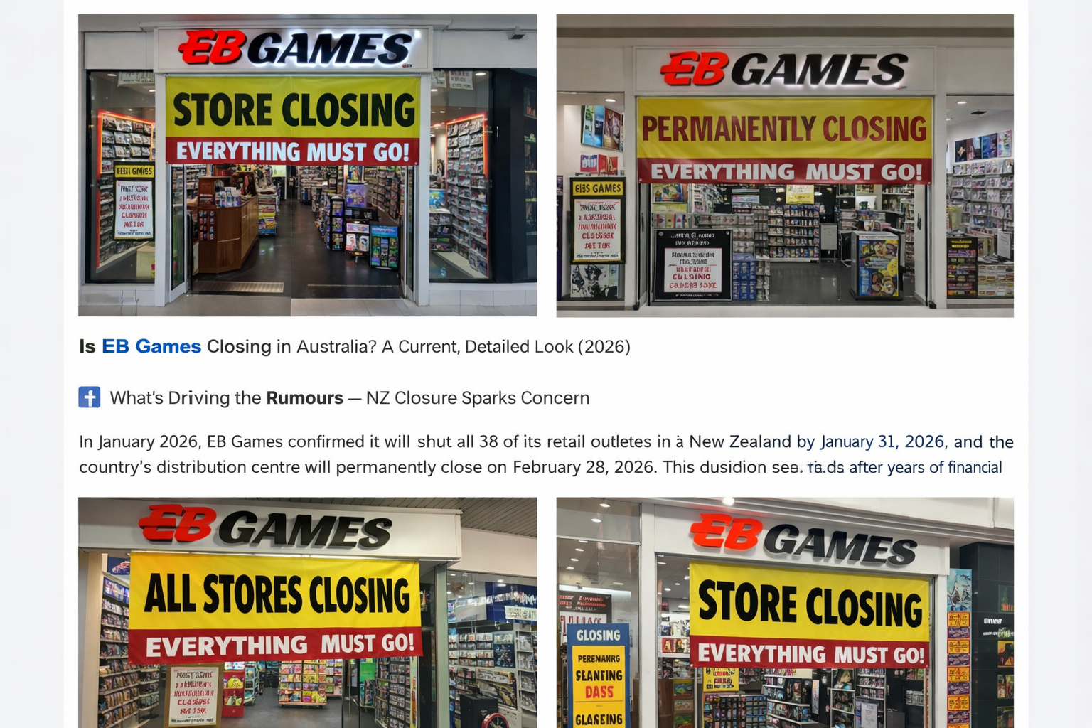 Is EB Games Closing in Australia? Know Truth