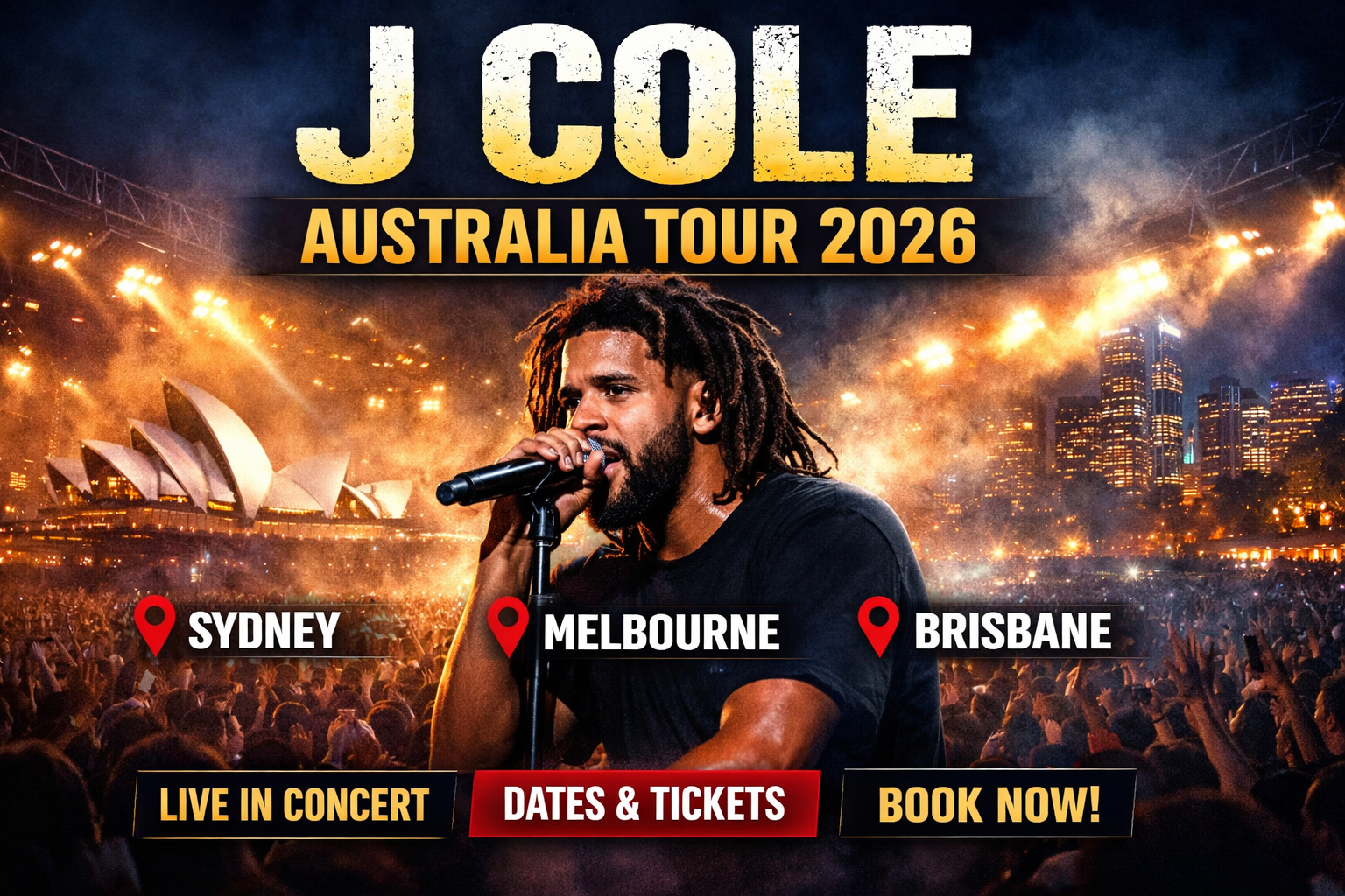 J Cole Australia Tour 2026 – Dates, Tickets & Venues